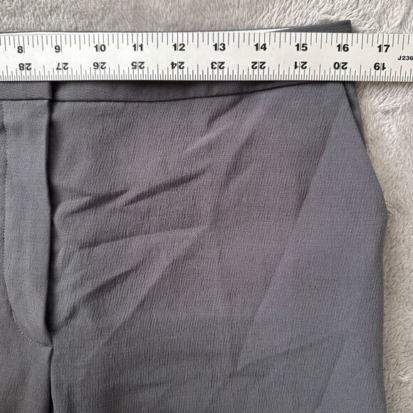 Wilfred Darontal Gray Crepe High Rise Pants Trousers Women's 8 Medium Slacks - Picture 7 of 9